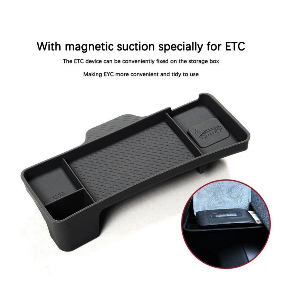 Storage Box for Tesla For Model Y 2025 For Juniper Center Console Behind Screen - Image 4 of 4