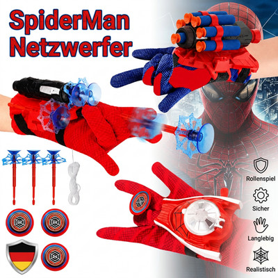 Spiderman Web Shooter Handschuhe Netzwerfer Spinnennetz Kinder Kostüm Cosplay