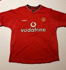 Mens  Manchester United FC Jersey Shirt Home Vodafone Size M Pre-owned 