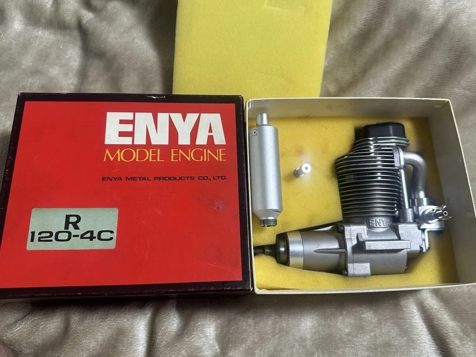 Enya R120-4C 19.93cc 4 cycle glow engine with muffler for R/C airplane Excellent - Image 4 of 4