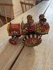 MARX Crazy Jalopy Car Tin Toy Wind Up Lithograph PHI Delta College 1930s Vint