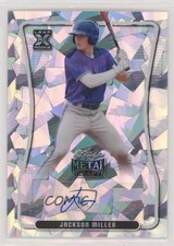 2020 Leaf Metal Draft Silver Crystals Jackson Miller #BA-JM1 Auto 1u6