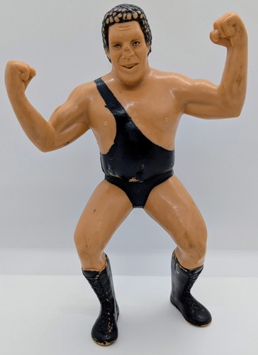 1986 LJN Andre The Giant Black Strap WWF Figure Vi...