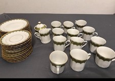 Schönes Kaffeeservice Eschenbach Echt Kobalt Goldmalerei 12 Personen 20 Teile