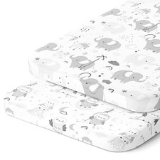 Bassinet Fitted Sheets Compatible with MiClassic Bassinet Fits 20 x 35 Beds...