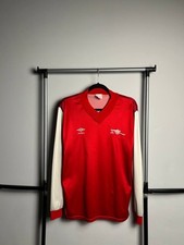 Rare 1970s 1980s Arsenal Umbro Home Jersey M Cannon Logo Soccer Shirt Vintage