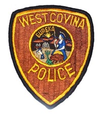 WEST COVINA CALIFORNIA CA Police Patch STATE SEAL WALKING BEAR O2