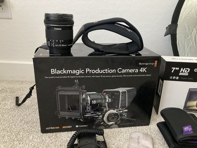 Blackmagic 4K Prod Camera, Canon 10-18mm lens plus accessories 