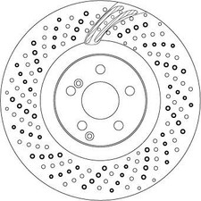 2x TRW Bremsscheiben Vorne passend für MERCEDES-BENZ SLC (R172) 360mm