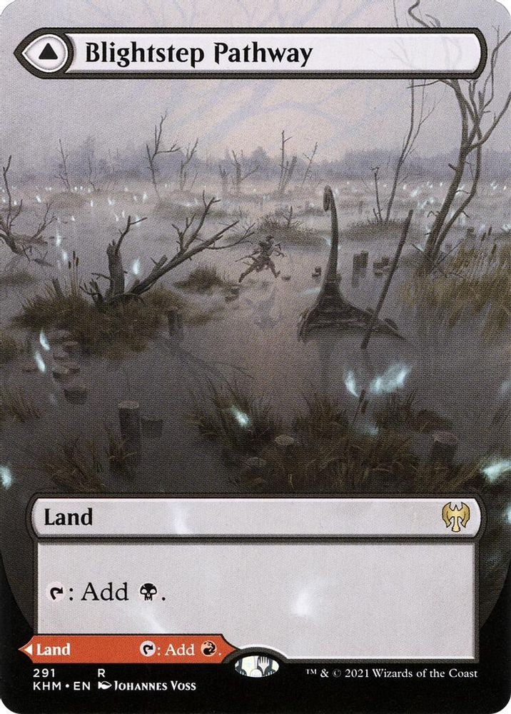 2021 Magic: The Gathering KHM Blightstep Pathway Borderless (#291, R, Near Mint)