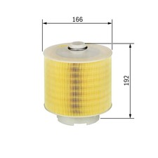 LUFTFILTER FÜR AUDI A6 C6 (4F2), AUDI A6 C6 AVANT (4F5) - BOSCH F 026 400 198