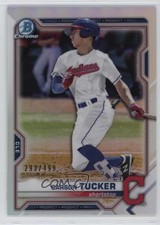 2021 Bowman Chrome Prospects Refractor 293/499 Carson Tucker #BCP-77 16kt