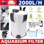 AU Aquarium Filter Fish Tanks/External Canister Water Pump Sponge 2000L/H