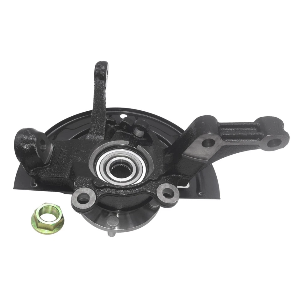 Conjunto completo de nudillo de dirección con cojinete de cubo de rueda izquierda izquierda izquierda izquierda para Nissan Altima Foto 3 de 4