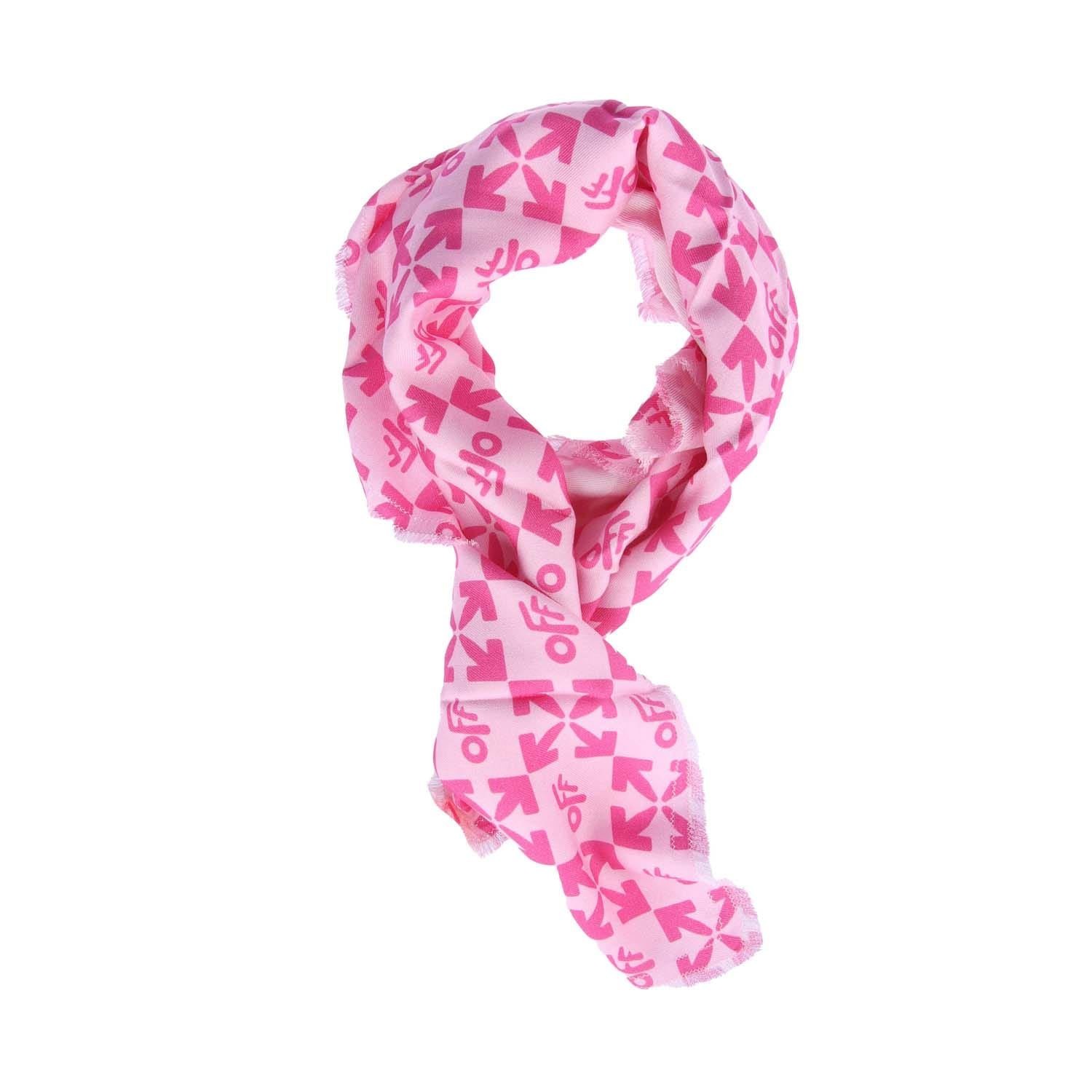 Аксессуары Белоснежный Шаль из пашмины с монограммой Junior в розовом цвете 15290₽