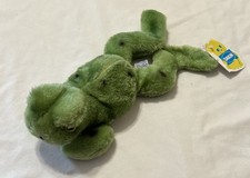 R Dakin 1976 Green Spotted Frog Plush Stuffed Animal 10.5" Vintage