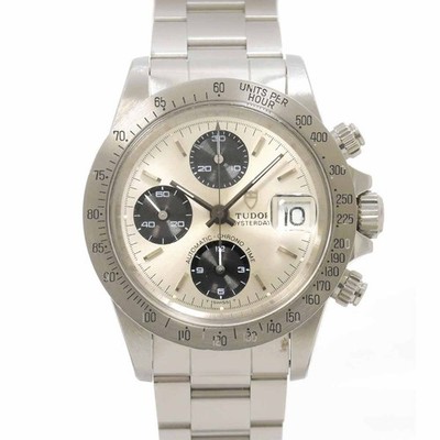 TUDOR Oyster Date Chronotime 79180 Automatic Silver Dial Mens Watch 90296329