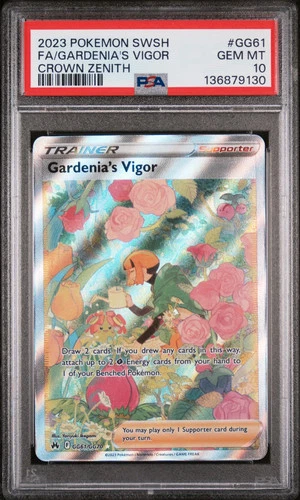 2023 Pokemon Sword And Shield Crown Zenith Gardenia's Vigor Fa PSA 10 #GG61 Gem