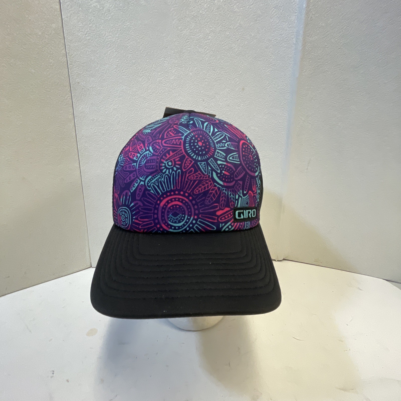 Giro ski snowboard Bike Foam Trucker Snapback Hat Cap Mesh Back Purple Black New