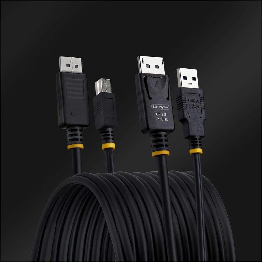 StarTech.com 10ft [3m] DisplayPort and USB 5Gbps KVM Cable, Up to 4K 60Hz, DP - Image 4 of 4