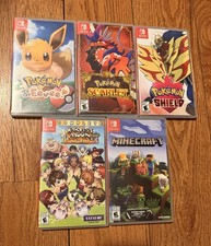 Empty Nintendo Switch Case Lot Pokemon/minecraft/harvest Moon