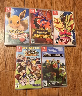 Empty Nintendo Switch Case Lot Pokemon/minecraft/harvest Moon