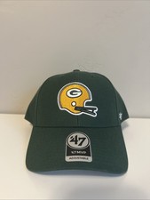 '47 Marca Green Bay Packers MVP Casco Logo Legado Ajustable Correa Sombrero Gorra