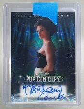 Helena Bonham Carter 2025 Leaf Metal Pop Century #BA-HBC Dark Blue Auto 1/1