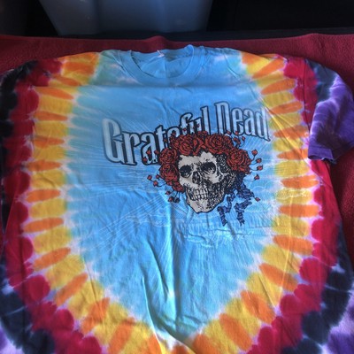 Grateful Dead  Steal Your Wheel Tie Dye Size XL Liquid Blue New Old Stock # 121