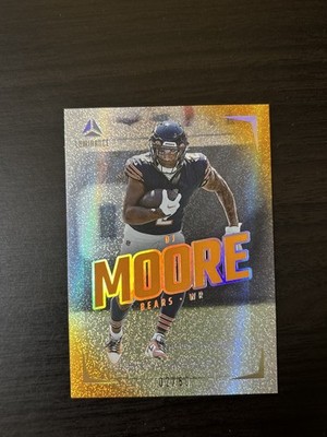 DJ Moore 2024 Luminance Orange Holo JERSEY NUMBER 02/50 #11 SSP Chicago Bears