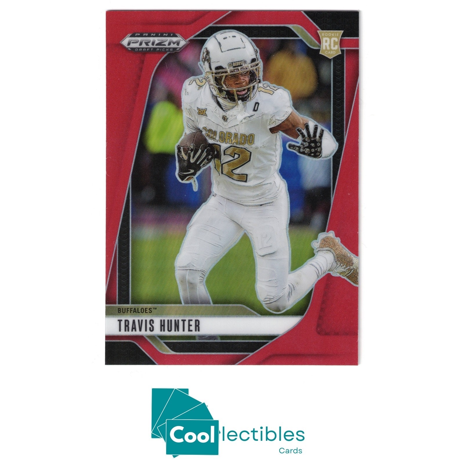 2025 Panini Prizm Draft Picks - Travis Hunter #21 Red Prizm 020/399 (RC) Jaguars