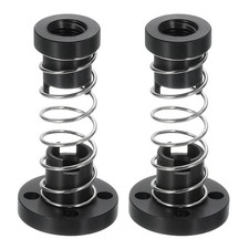 2Pcs Anti Backlash Spring Loaded Nut 2mm Pitch, 1 Start, 2mm Lead, 3.5mm Holes 