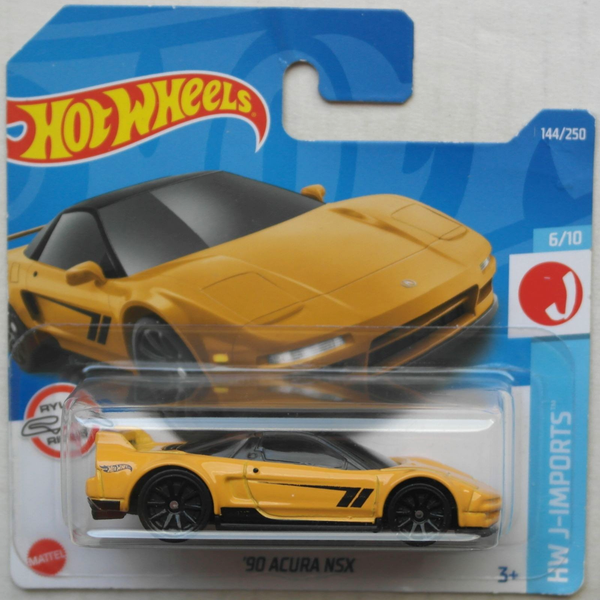 Hot Wheels 1990 Acura Nsx Gelb Hw J-Imports Neu/Ovp Sportwagen Auto Mattel ´90-image