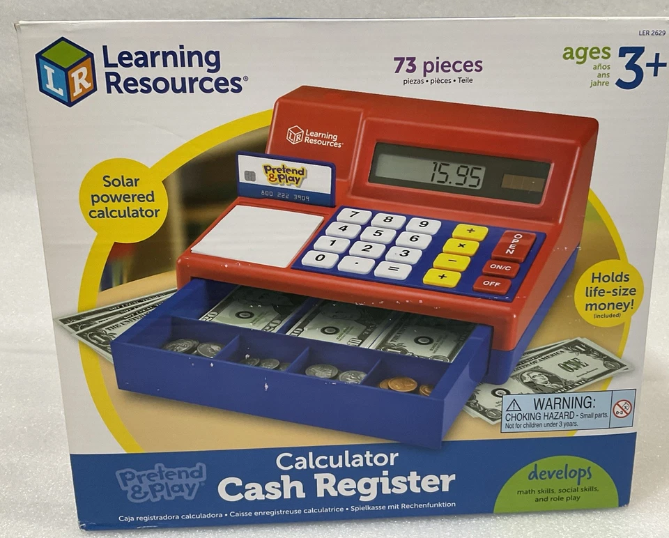 Calculadora de recursos de aprendizaje simulando y jugando caja registradora Foto 4 de 4