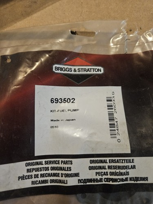 #ad Briggs And Stratton Fuel Pump Kit 693502 $28.00