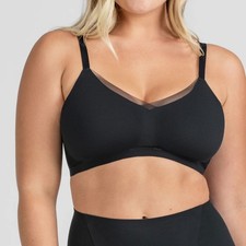 Honeylove CrossOver Bra Vamp Black Wireless Adjustable Straps Size 2X