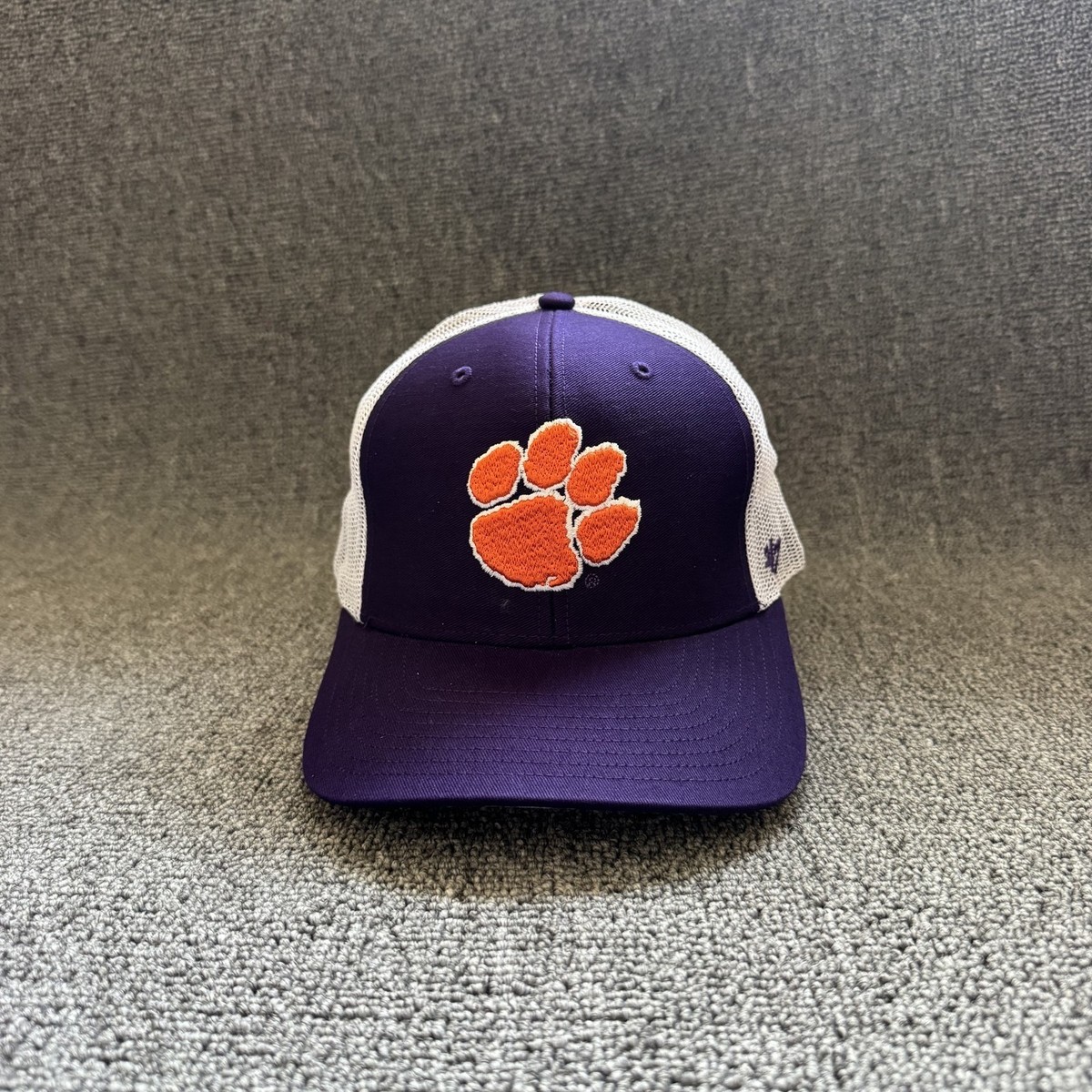 '47 Brand Clemson Tigers Trucker Snapback Purple White One Size Hat