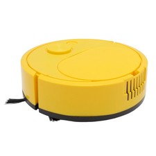 (Yellow)Robot Vacuum Cleaner Multifunctional USB Charging Mini Smart
