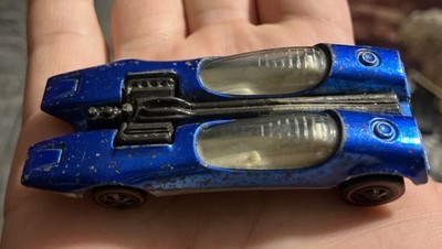 Hot Wheels Redline 1968 Splittin Image US Blue Car Vintage Mattel Made in USA