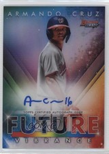2021 Bowman's Best Bowman Future Vibrance 83/150 Armando Cruz #BFVA-AC Auto 16jo