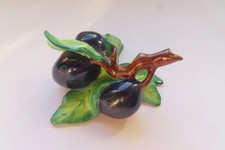 Herend Porcelain Fig Figurine with Green Stem End — listing 3