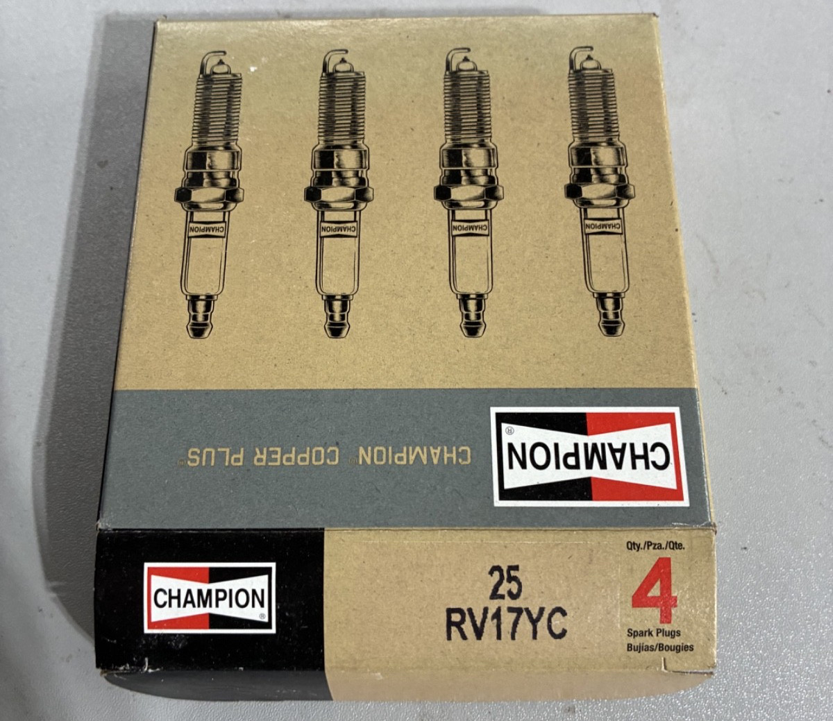 Champion Spark Plugs RV17YC Pack of 4