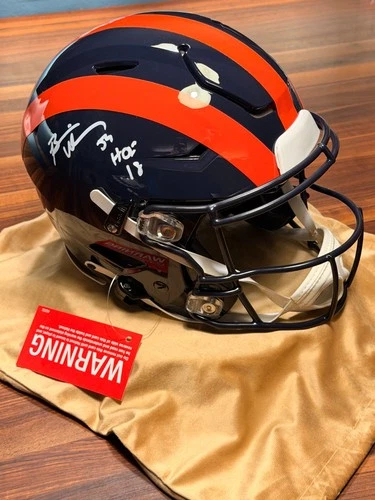 Brian Urlacher Signed Speed Flex 1936 Helmet Chicago Bears Beckett COA Full Size