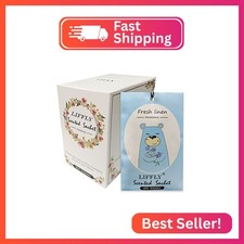 LIFFLY 14 Packs Fresh Linen Scented Sachets Bags fit Drawers and Closets Gift Bo