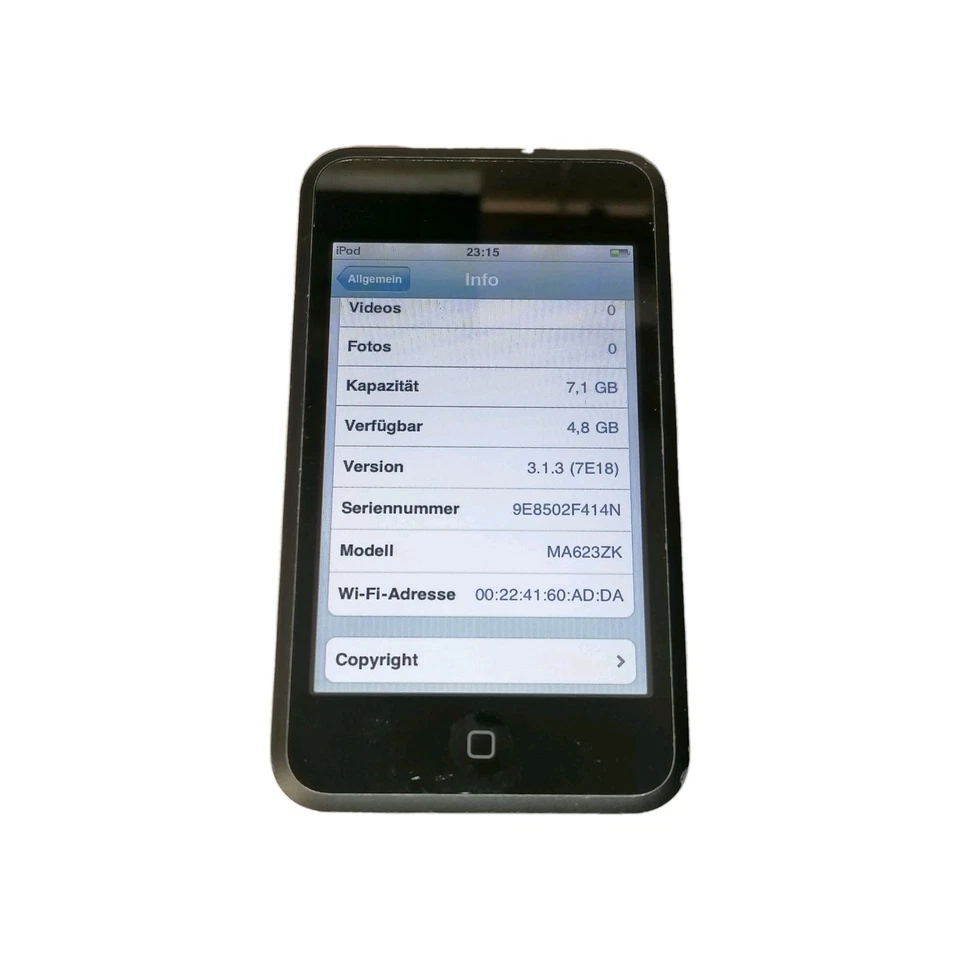 Apple iPod Touch 1. Gen 8Gb A1213 mit Stahlrücken OS 3.1.3 #6511 - Bild 4 von 4