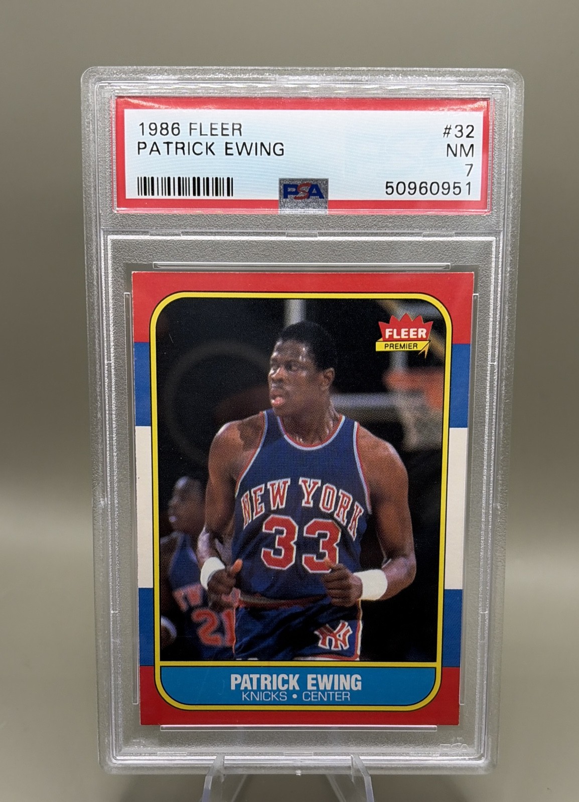 1986-87 Fleer - Patrick Ewing #32 (RC)