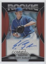 2019 Panini Prizm Rookie Auto Red Prizm Scott Barlow #RA-SB Auto w8t