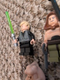 Lot 3 Lego Rancor Keeper Luke Skywalker Bib Fortuna Star Wars 75005 Pit Minifig