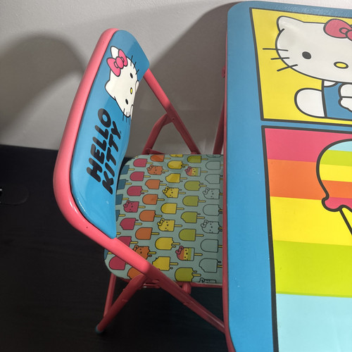 Sanrio Hello Kitty Kinder Kartentisch mit 2 Klappstühlen Möbel Deko Kinder - Bild 3 von 24