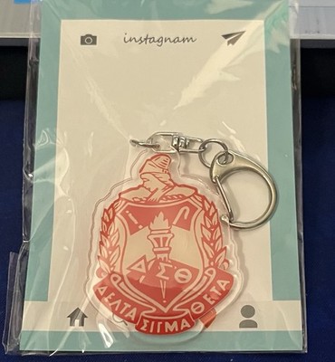 New Delta Sigma Theta Sorority CREST Fashion Keychain Key Clip**FREE SHIPPING**